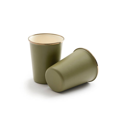Barebones - Enamel 2-Tone Tall Cup Set