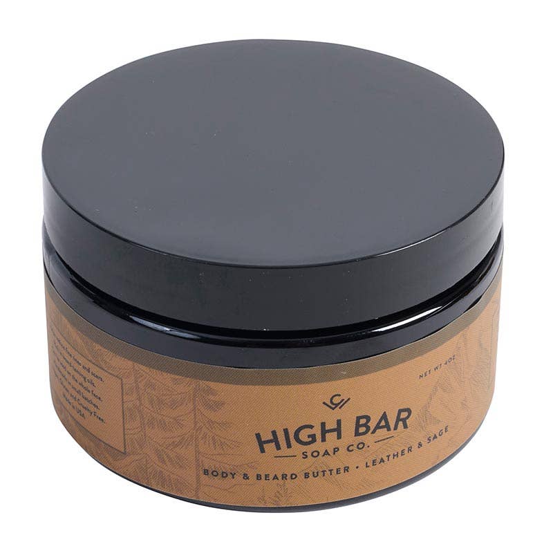 Cole Wheeler - High Bar Soap Co. Beard Butter - Leather & Sage