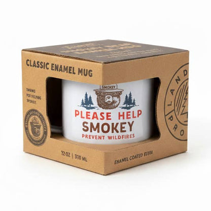 Please Help Smokey Enamelware Mug