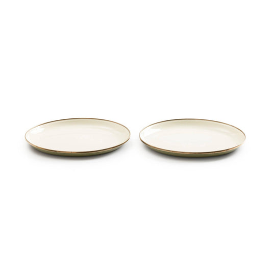 Barebones - Enamel 2-Tone Deep Plate Set