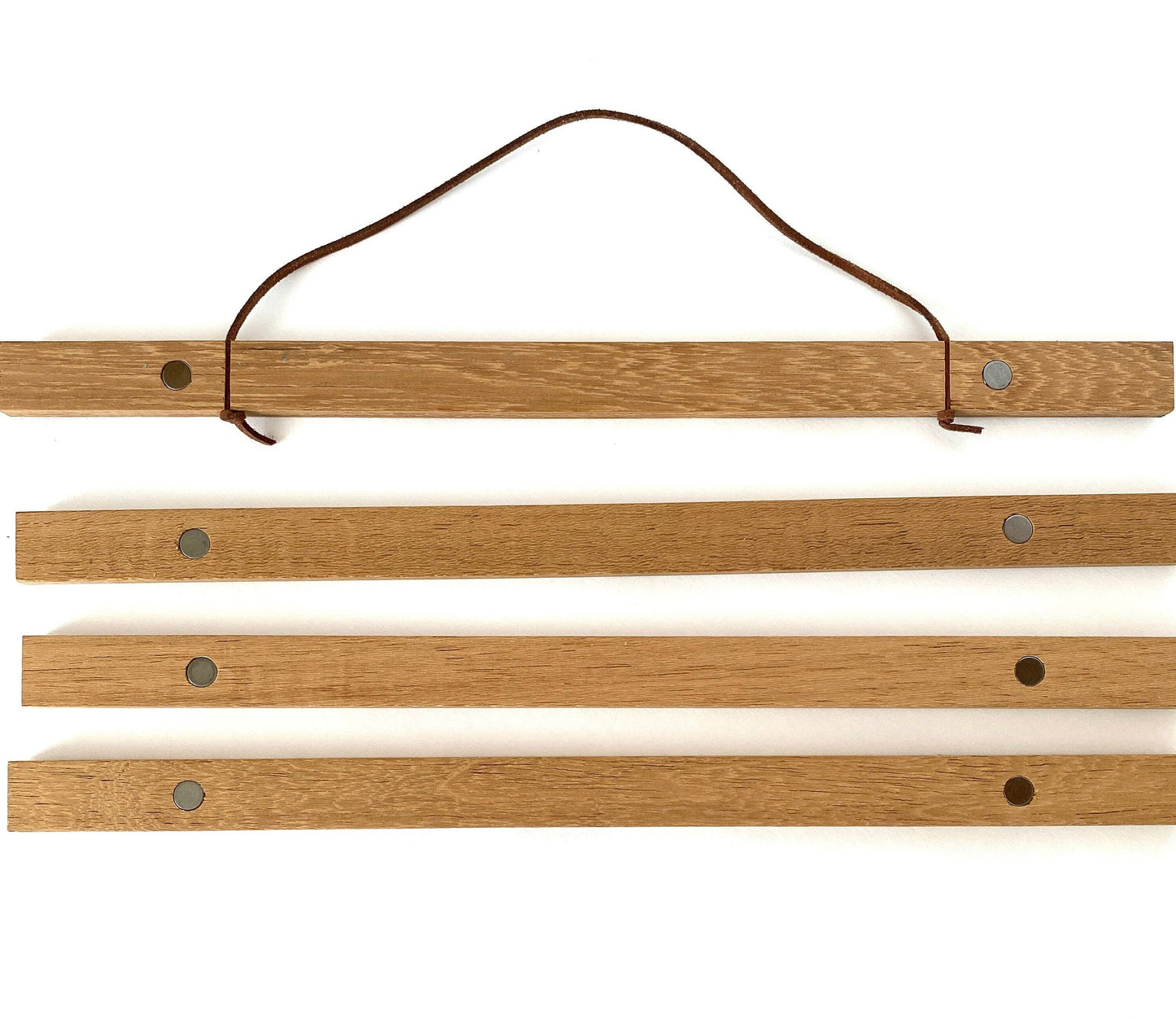 Track Your Adventures - Teak Magnetic Hanging Frame (only with purchase of poster)