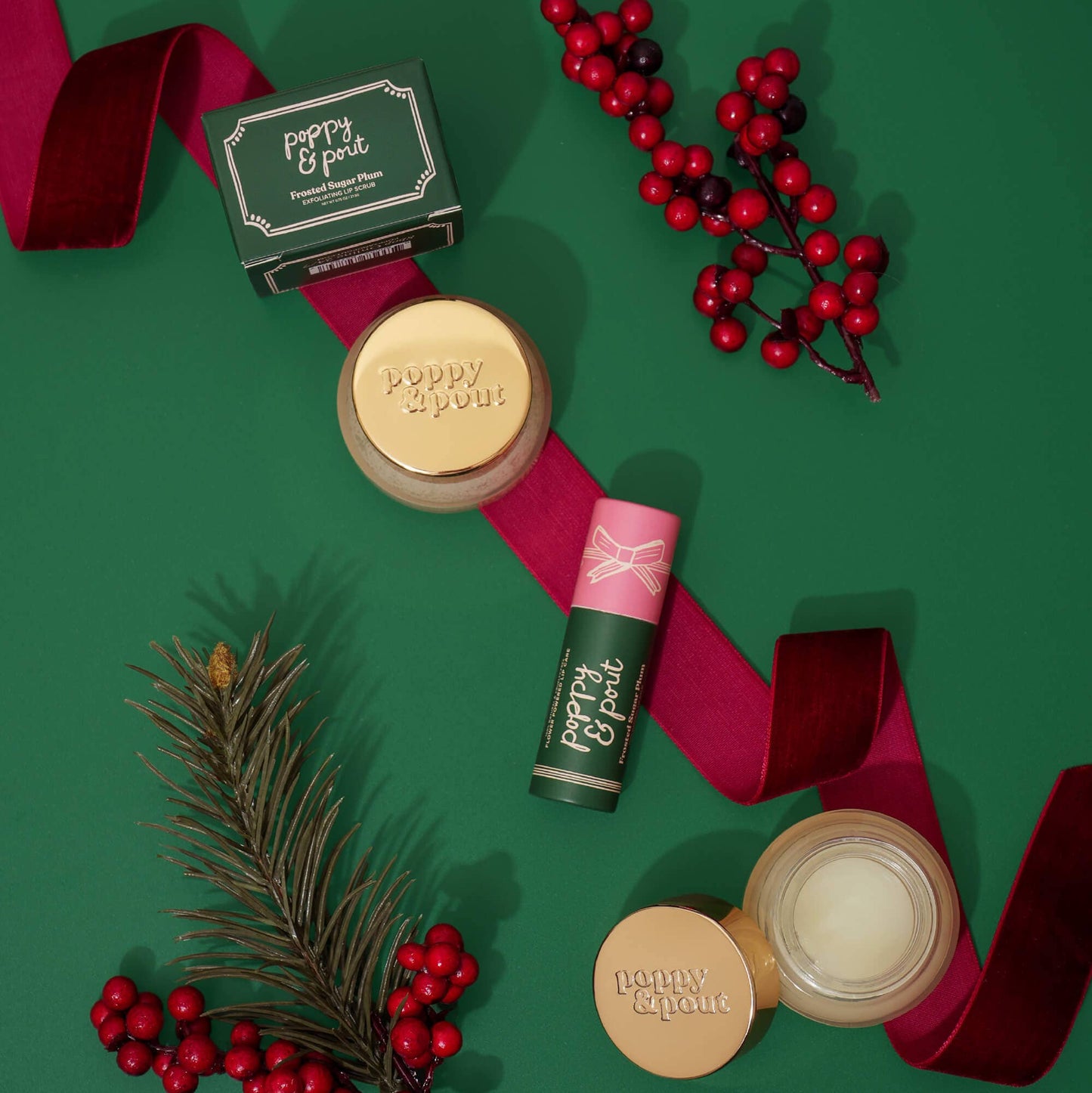 Poppy & Pout - Limited Edition, Lip Balm, Holiday, Frosted Sugar Plum