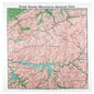 Great Smoky Mountain National Park Map Bandana