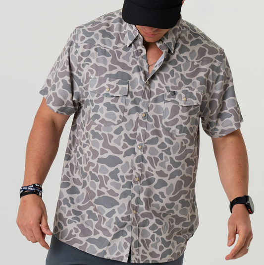 Burlebo - Performance Western Shirt - Classic Deer Camo
