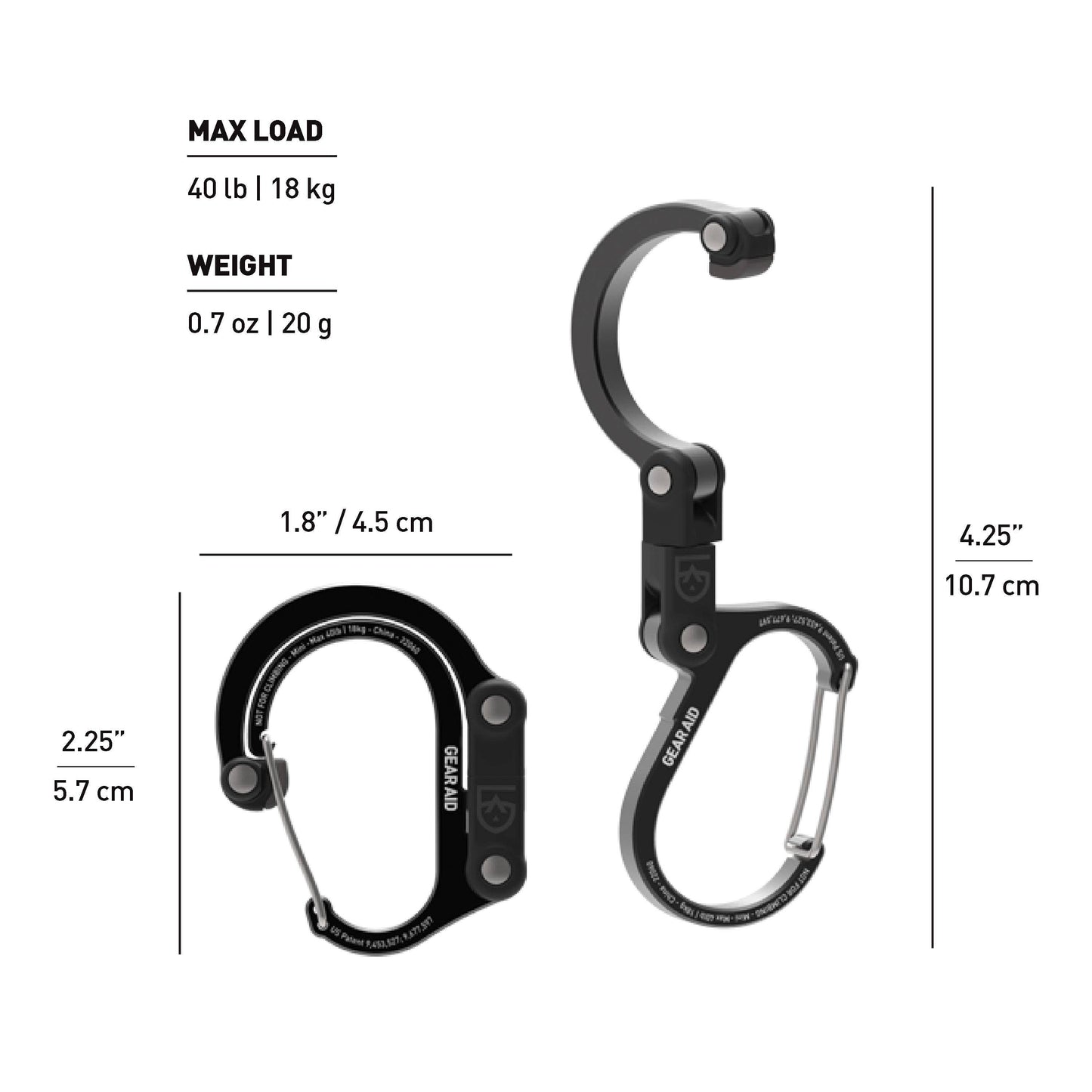 Heroclip mini: Stealth Black
