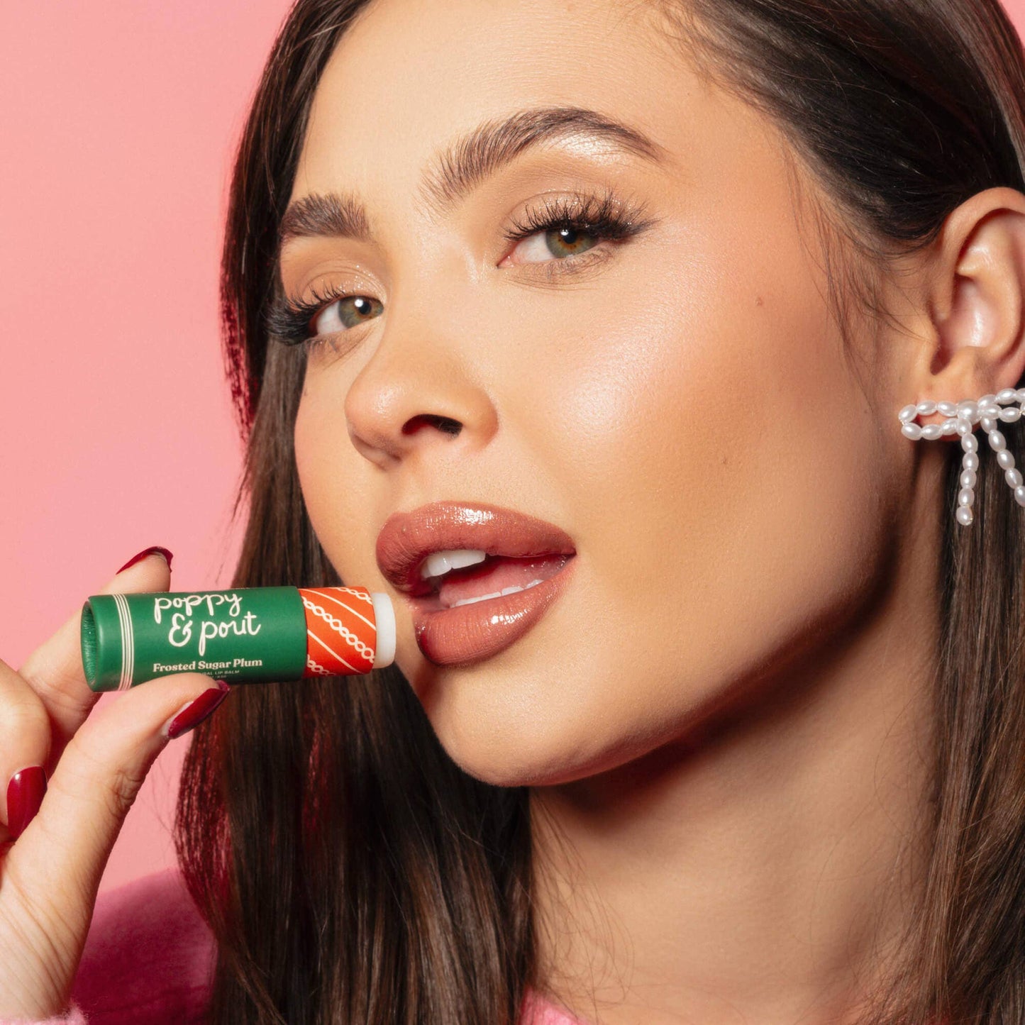 Poppy & Pout - Limited Edition, Lip Balm, Holiday, Frosted Sugar Plum