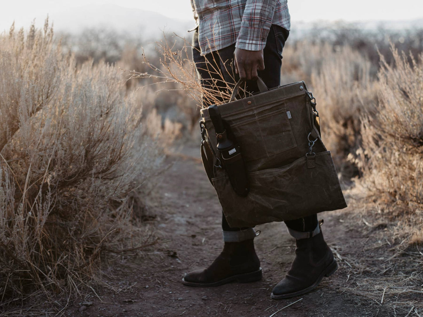 Barebones - Harvesting & Gathering Bag- Waxed Canvas