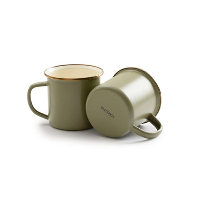 Barebones - Enamel 2-Tone Mug Set - Perfect for Coffee & Tea Cups