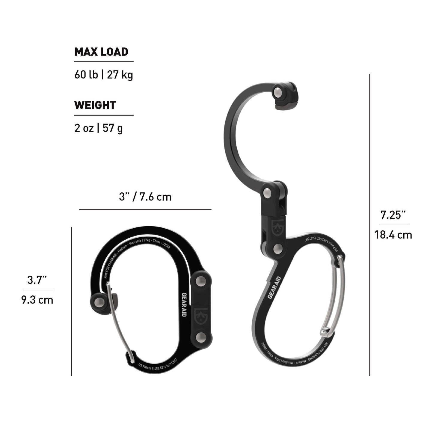 Heroclip Medium: Stealth Black