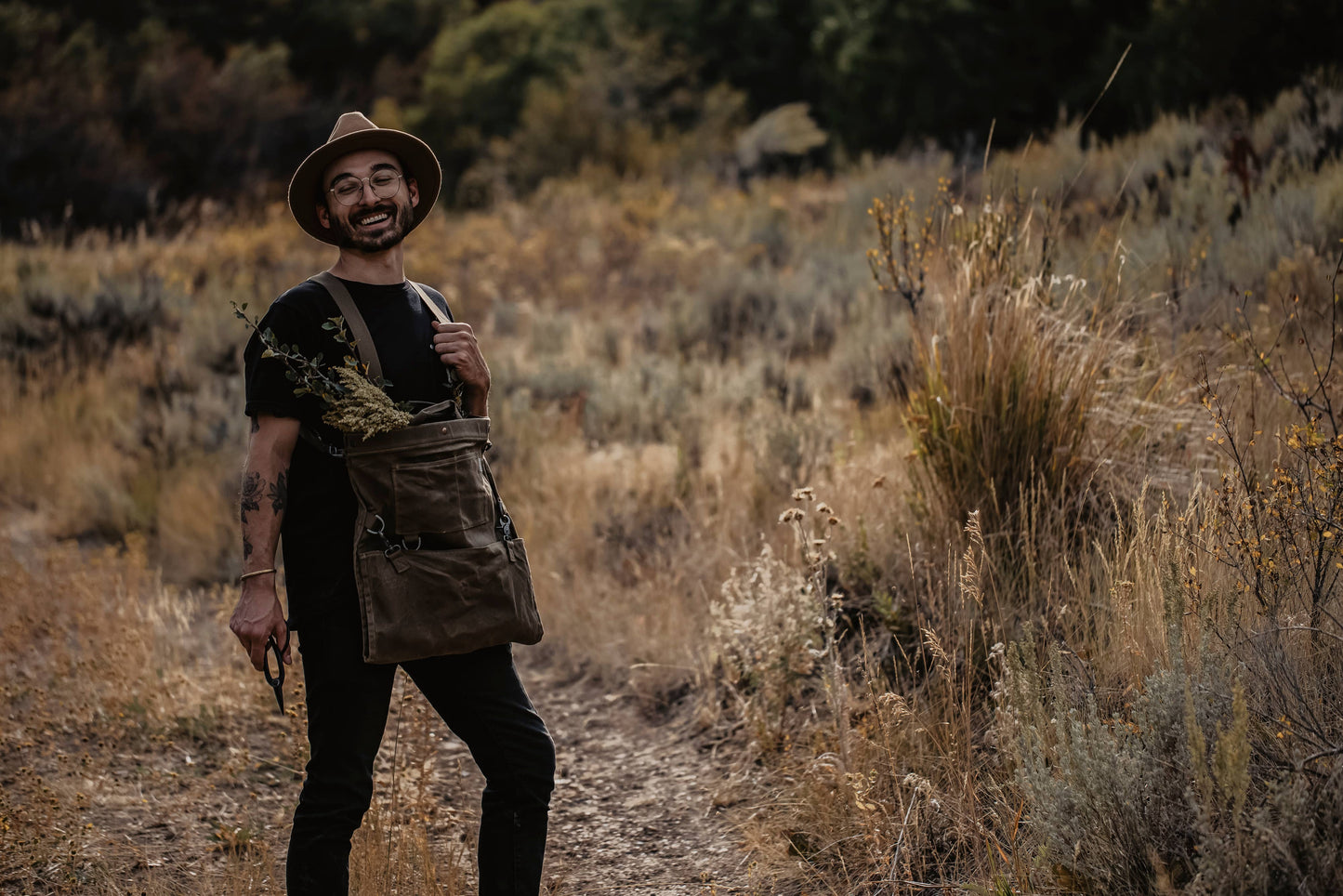 Barebones - Harvesting & Gathering Bag- Waxed Canvas
