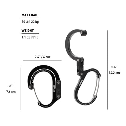 Heroclip Small: Stealth Black