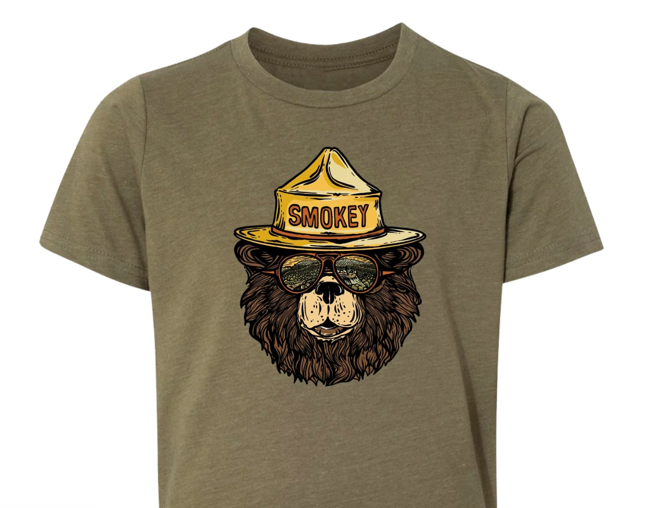 Smokey the Groovy Bear Youth Short Sleeve Tee