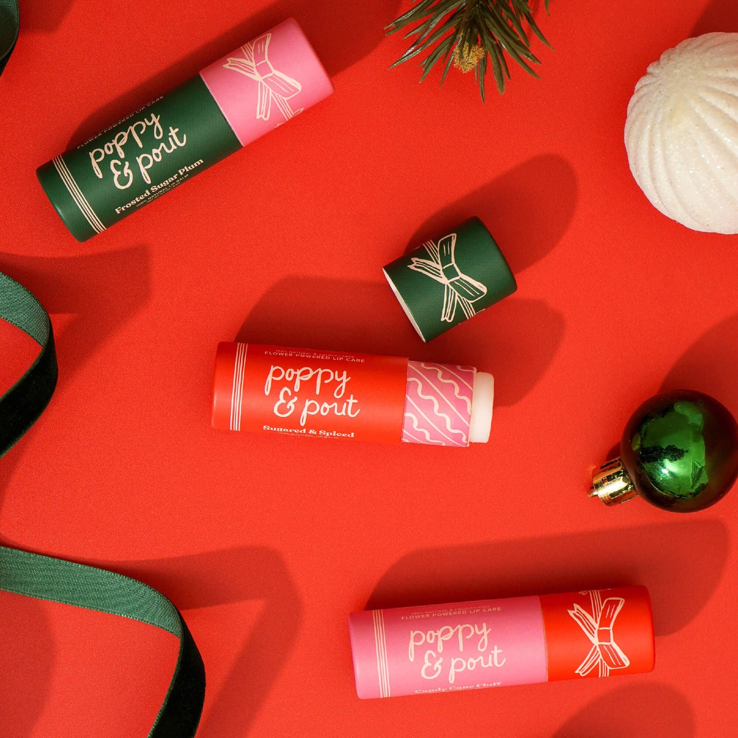 Poppy & Pout - Limited Edition, Lip Balm, Holiday, Frosted Sugar Plum