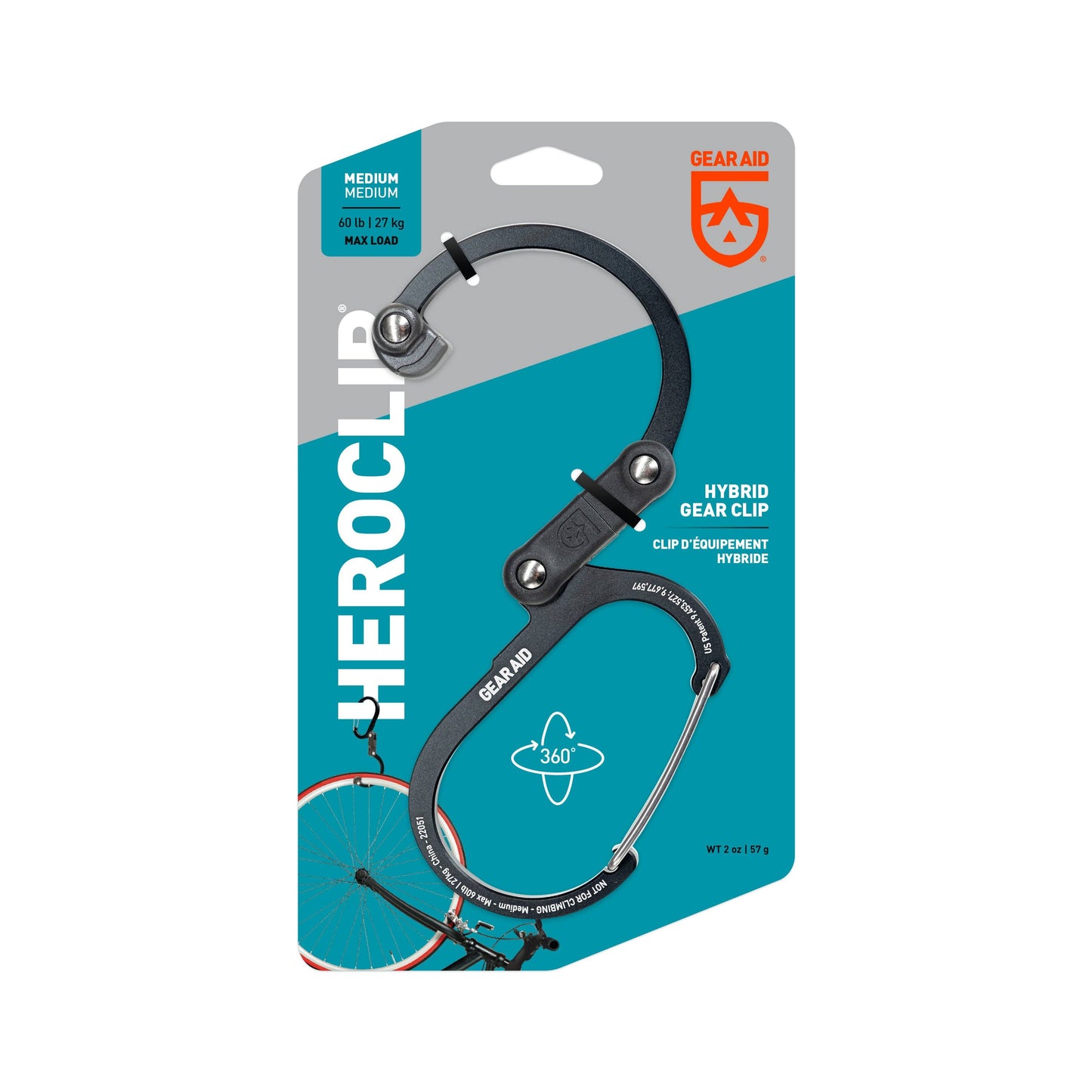 Heroclip Medium: Stealth Black