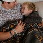 Burlebo Sherpa Blanket – Whitetail Aztec Brown