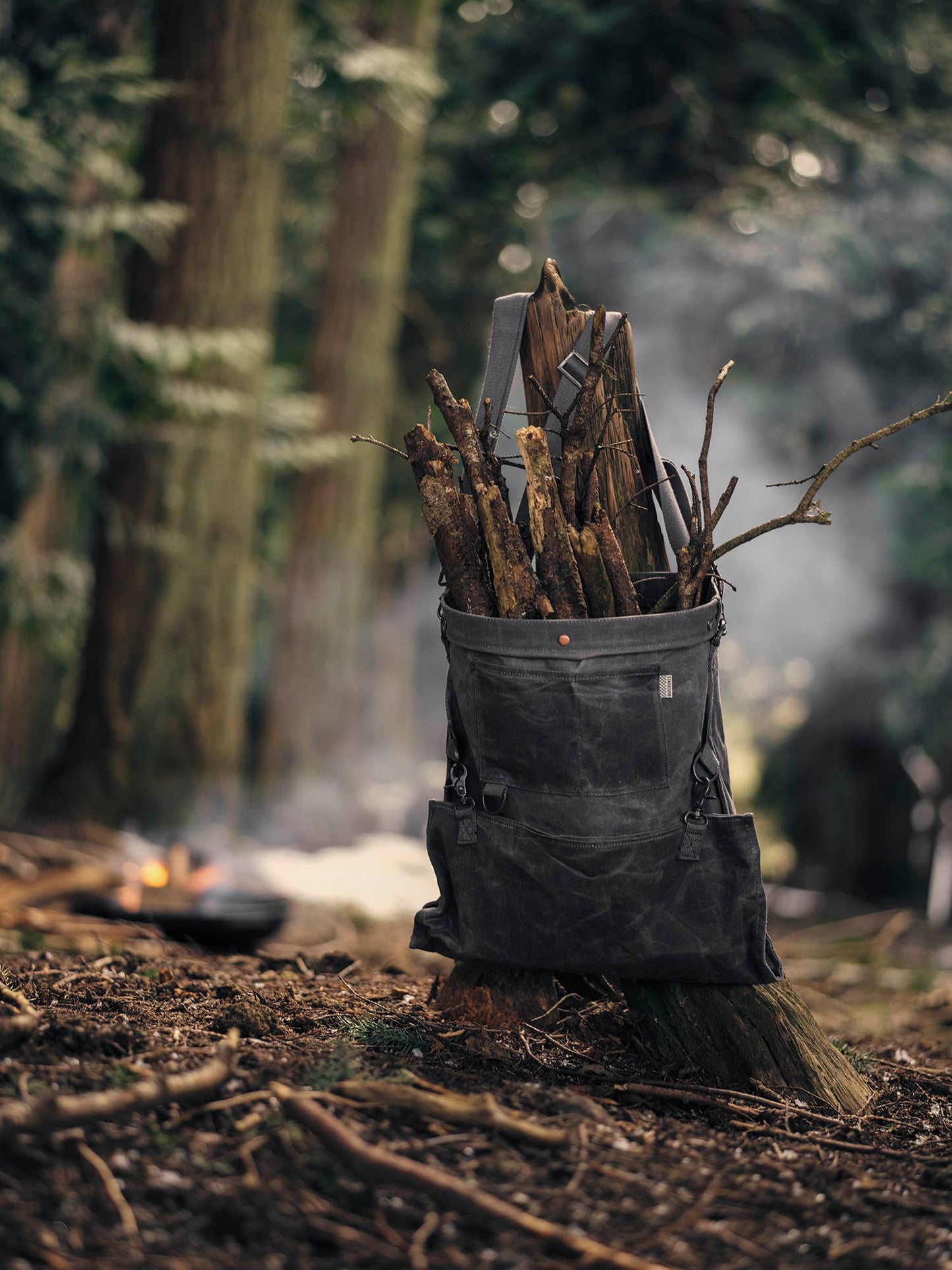 Barebones - Harvesting & Gathering Bag- Waxed Canvas