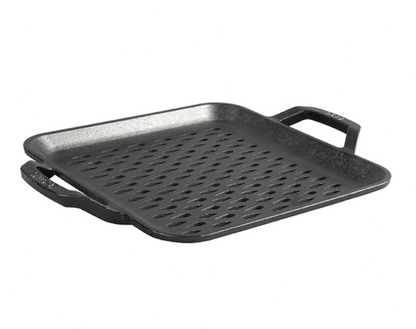 Lodge - Chef Collection - 11 Inch Cast Iron Square Grill Topper