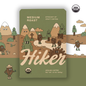 Hiker Coffee - Medium Roast, Ground Coffee, 12oz, Mycotoxin-Free