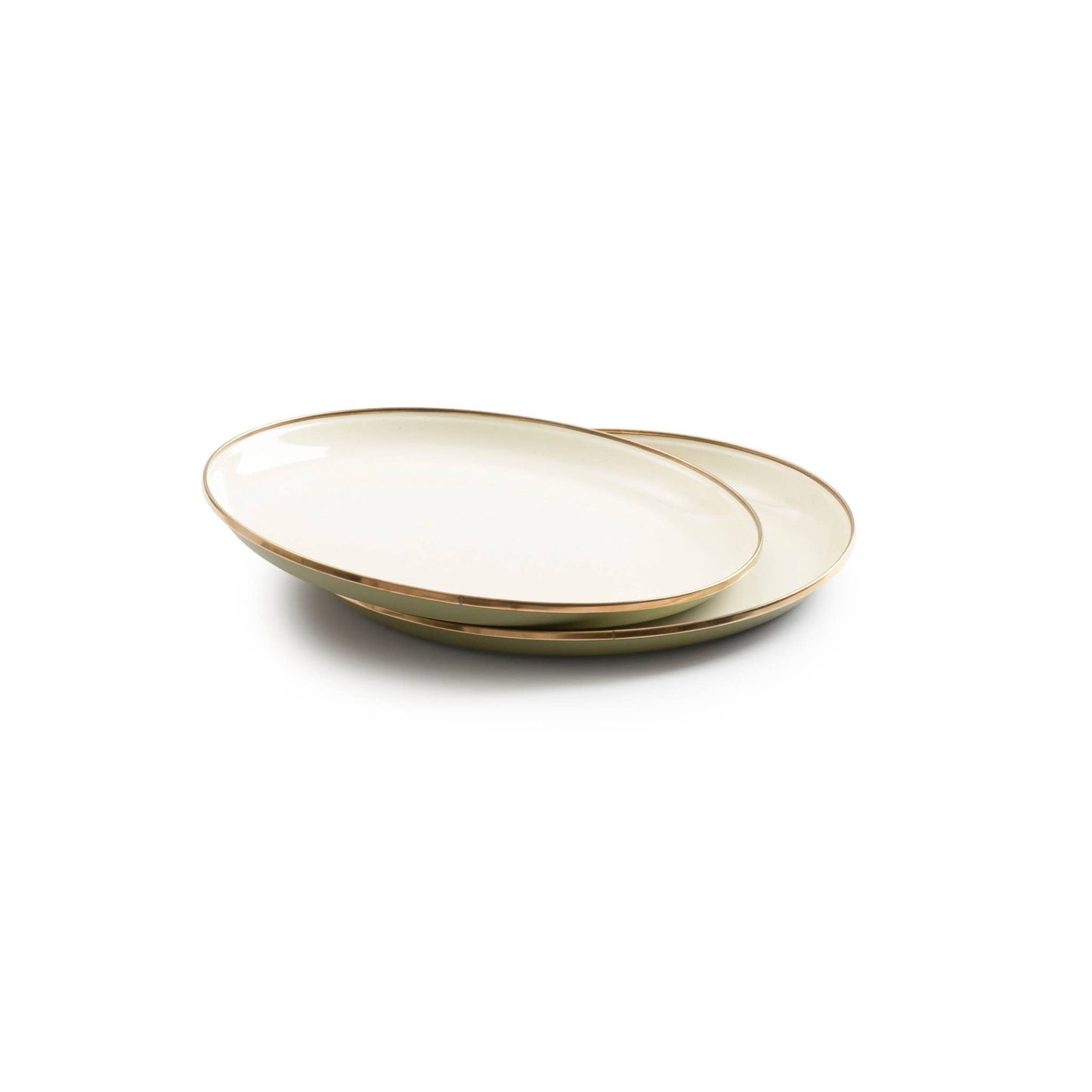 Barebones - Enamel 2-Tone Deep Plate Set