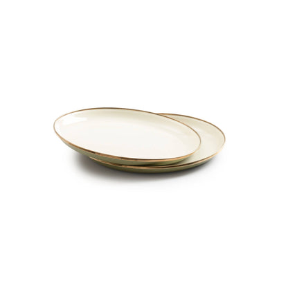 Barebones - Enamel 2-Tone Deep Plate Set