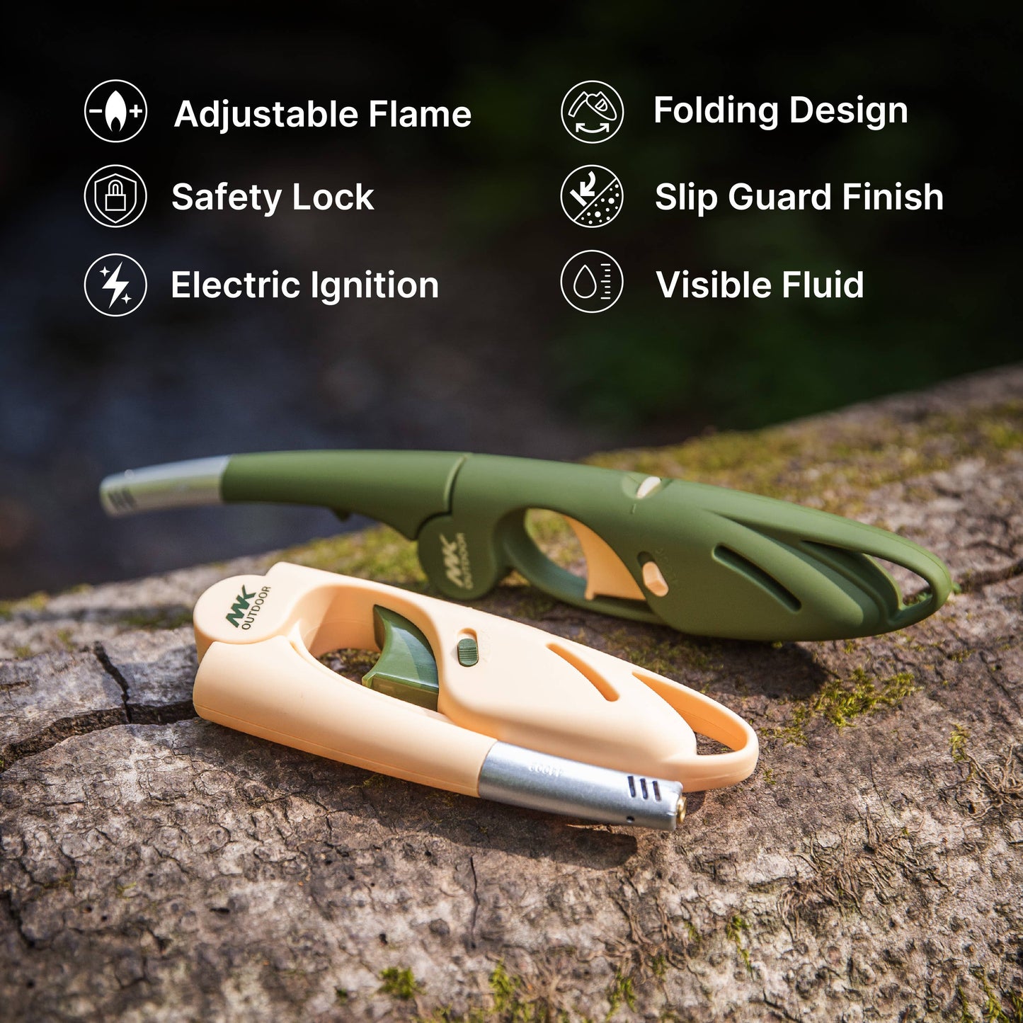 MK Lighter Outdoor Series, Sunset 2PC Wind Resistant Lighter