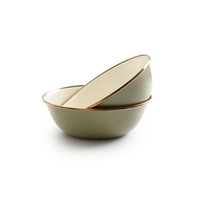 Barebones - Enamel 2-Tone Bowl Set