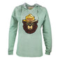 Smokey The Groovy Bear Women's Cut Hoodie: Sage
