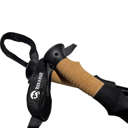 BattlBox - Trekking Poles Walking Stick Aluminum Retractable Extendable
