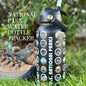National Park Water Bottle Tracker with Stickers: Black