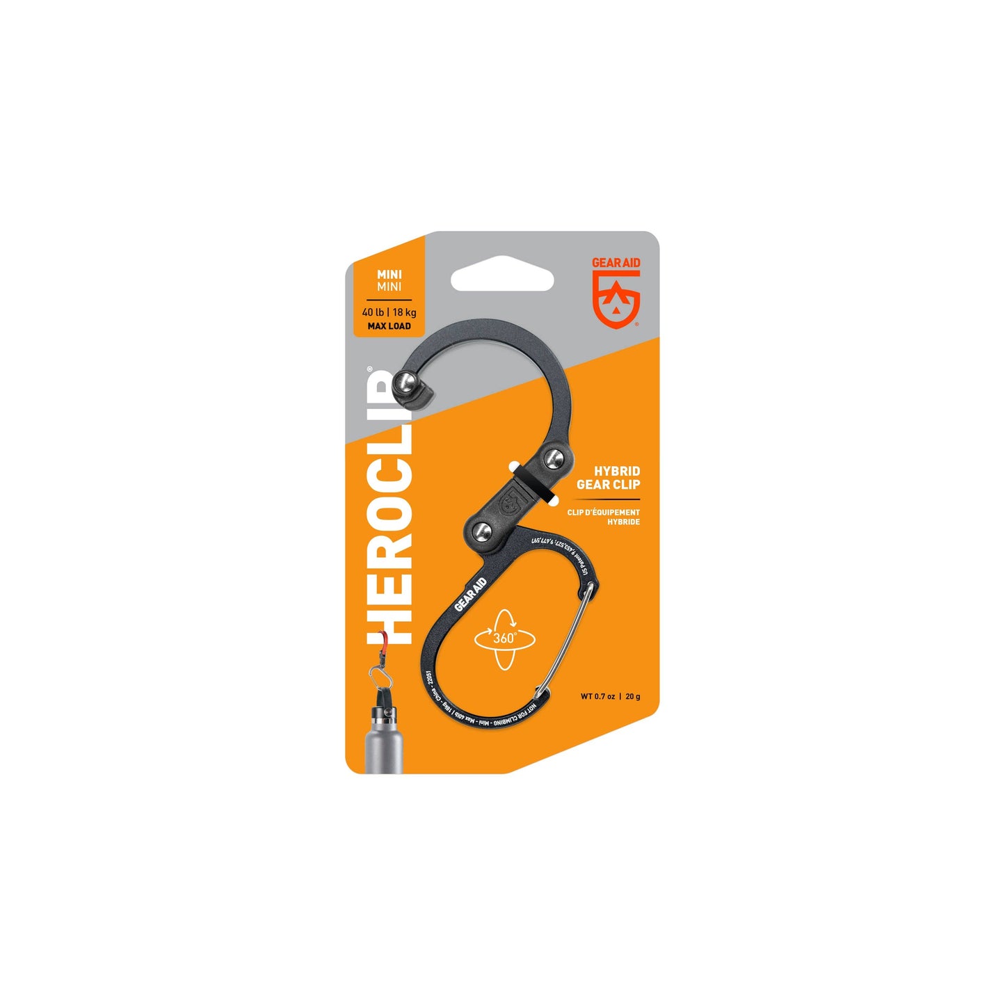 Heroclip mini: Stealth Black