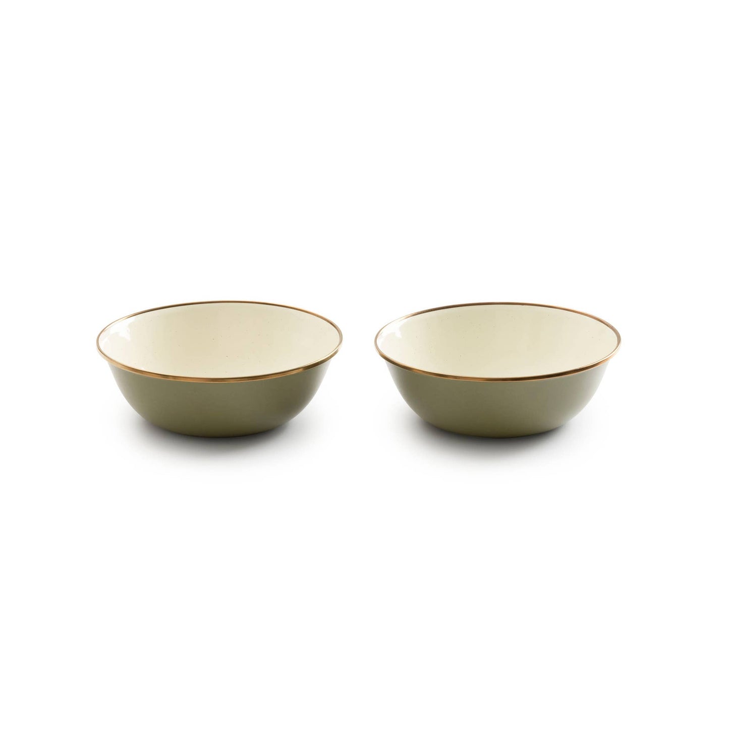 Barebones - Enamel 2-Tone Bowl Set