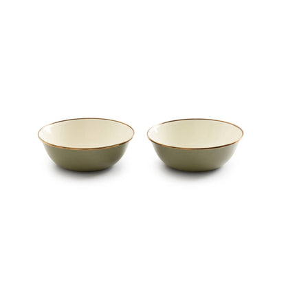 Barebones - Enamel 2-Tone Bowl Set