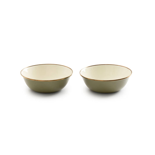 Barebones - Enamel 2-Tone Bowl Set