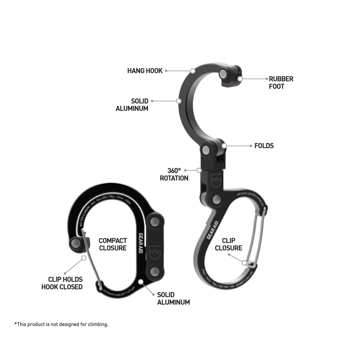 Heroclip mini: Stealth Black