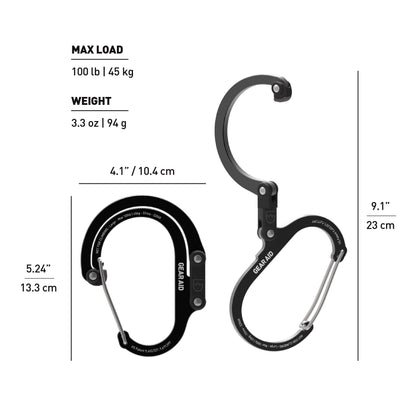 Heroclip Large: Stealth Black