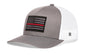 Thin Red Line Trucker Hat  |  Black Fire Tactical Snapback